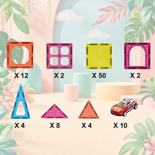 Educational magnets, 92 pieces