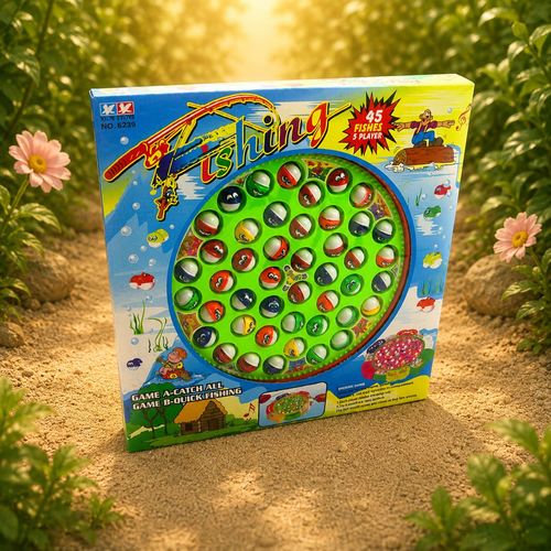Fishing Game Toys - 45 Fishes with 5 Rods