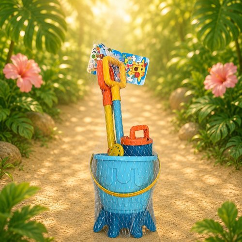 Blue sand bucket