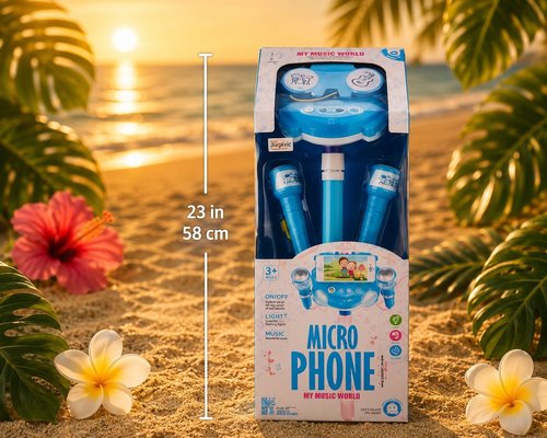 micro phone blue