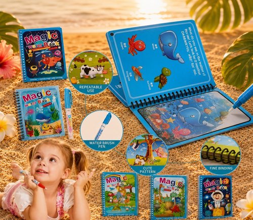Creative Magical Watercolor Painting Book Dinosaurs
