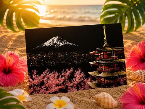 city scratch arts fujiyama japan