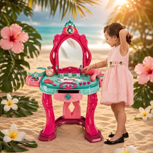 Interactive dressing table for children