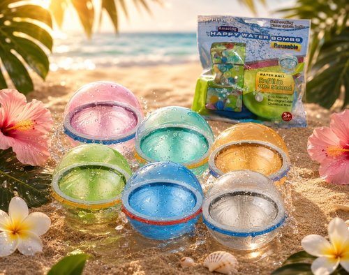 Magnetic reusable water balloons