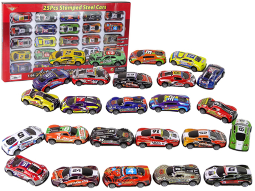 25pcs stamped steeel cars