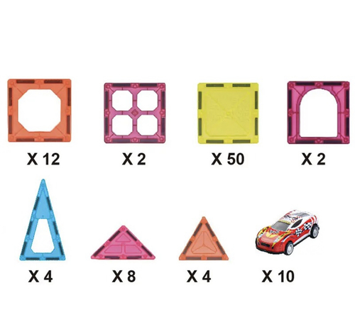 Educational magnets, 92 pieces