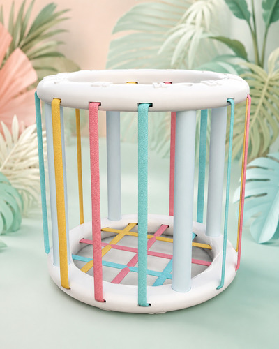 Sensory cubes for sorting shapes,child's  an educational toy