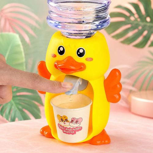 Duck Water Dispenser Toy for Kids – Cute Mini Drinking Fountain for Water, Juice & Milk | Fun Preten