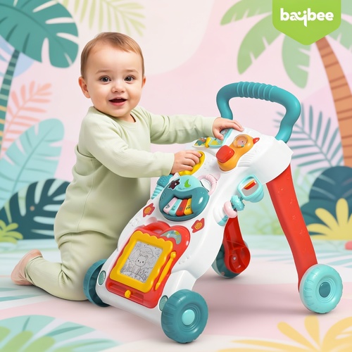 Baybee 2 in 1 Baby Walker for Kids | Sit-to-Stand Baby Activity Walker for Toddler with Drawing Boar