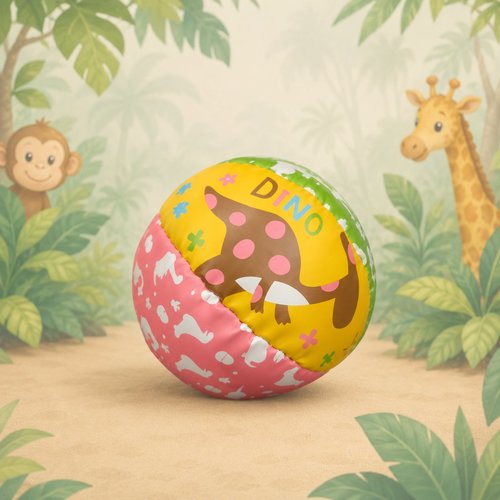 Soft sponge ball number 2 + dinosaur ball