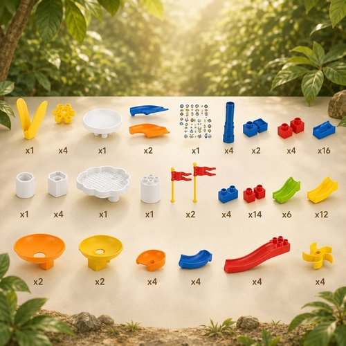 Multi-purpose table with chair for children (241 pieces)