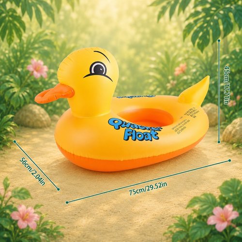 Inflatable Swimming Float - Cute Duck Swimming Pool Floats Water Fun Pool Floaties for Kids