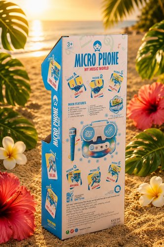 micro phone blue