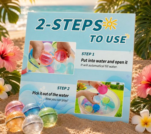 Magnetic reusable water balloons