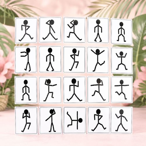 Wooden Jigsaw Puzzle Toys Montessori Human 24 Body Actions Cards Matching Game Toddler Imagination T