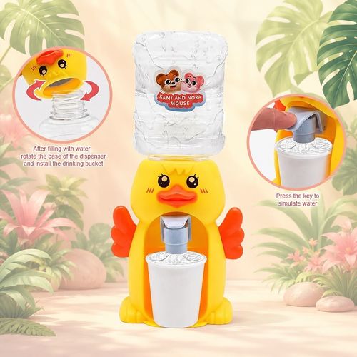 Duck Water Dispenser Toy for Kids – Cute Mini Drinking Fountain for Water, Juice & Milk | Fun Preten
