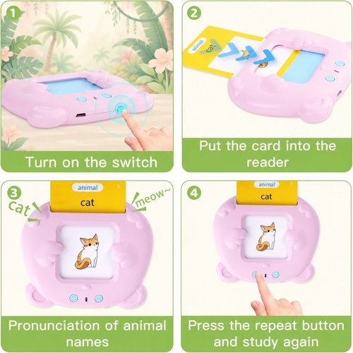 Felly Flash Cards Speaking Cards English, Educational Games Stimulate Language 1 2 3 4 5 Years Old