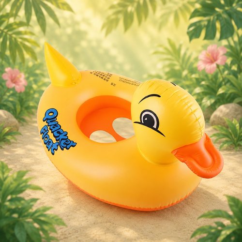 Inflatable Swimming Float - Cute Duck Swimming Pool Floats Water Fun Pool Floaties for Kids