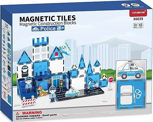magnetic tiles police 42