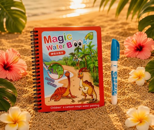 Creative Magical Watercolor Painting Book Dinosaurs