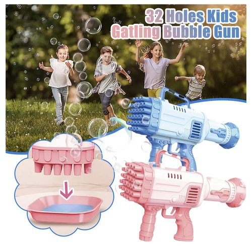32 holes  bazooka bubble gun pink