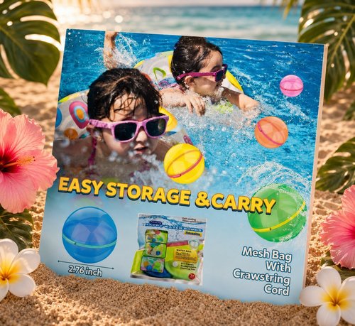Magnetic reusable water balloons