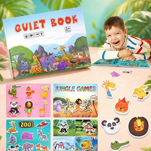 Busy Book / Quiet Book / Activity Book Montessori Early Learning Busy Book for Toddler Children Kids