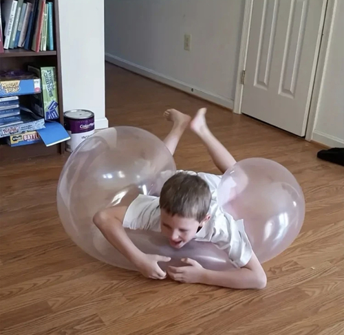 green jelly balloon ball