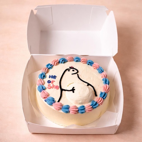 Bento gen - Vanilla bento cake with a special baby roses mini bouquet