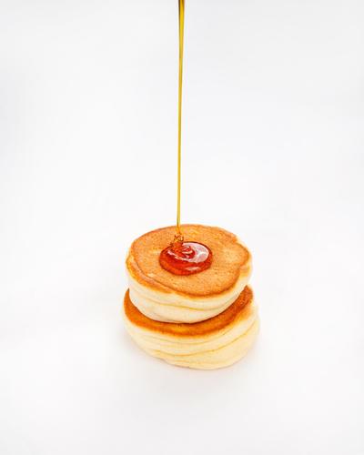 Japanese pancake classic - A soufflé tender japanese pancake sauced with maple syrup