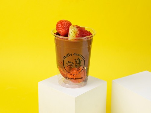 Strawberry Cup - Fresh Strawberry Cup Topped with Belgian Chocolate