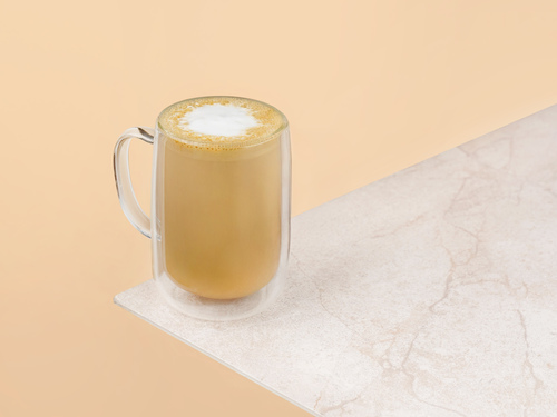 Caffé Latte - A double shot of espresso coffee and steamed milk.