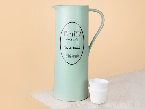 Arabic Coffee -Flask - Arabic coffee prepared traditionally with original saffron flower and our special spices.