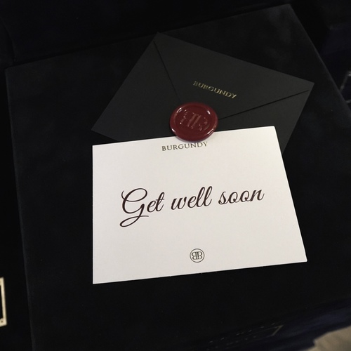 Get Well Soon Card - Get Well Soon Card. it doesn’t include the Burgundy envelope.