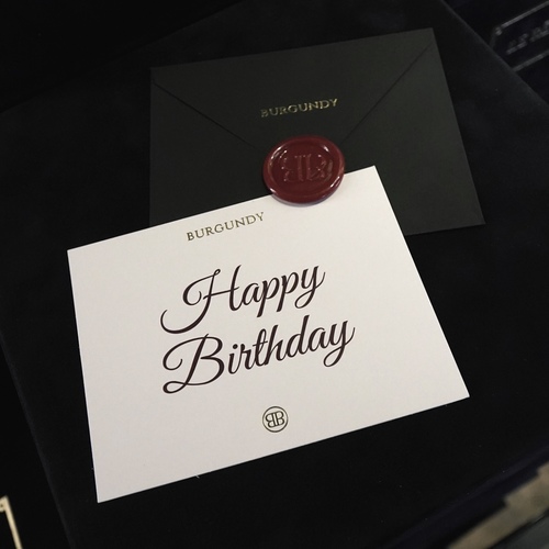 Happy Birthday Card - Happy Birthday Card. it doesn’t include the Burgundy envelope.