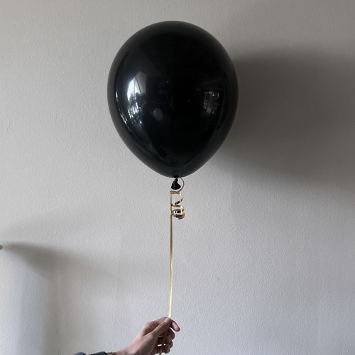 Lavish Flowers - Black standard balloon