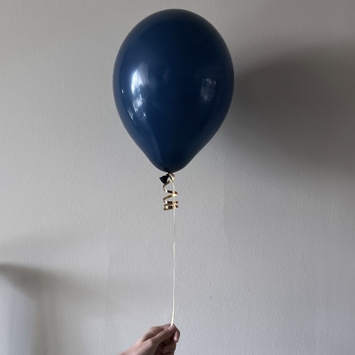 Lavish Flowers - Dark Blue  standard balloon