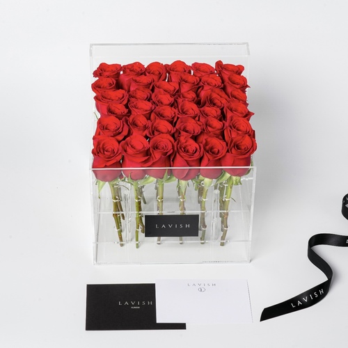 Lavish Flowers - Lavish box - Lavish box contains 36 roses.