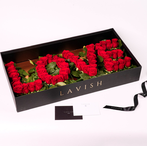 Love Box - Luxurious love box with roses