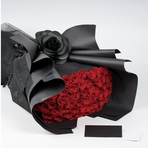 Lavish Flowers - The Original - The Original Bouquet contains 55-60 roses with a large paper rose.