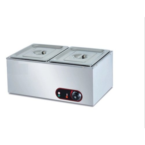 Electric Bain Marie 2 Gn Containers C#483 - Food Heater Ben Merry Electric  Stainless steel body and bowls Power 1500 watts Dimensions: 560 * 380 * 230 mm.