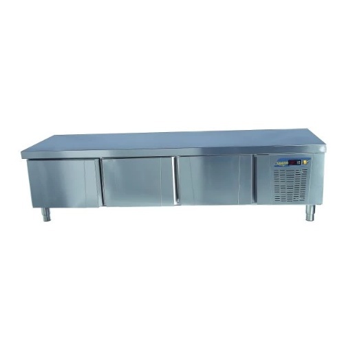 Under-Counter Snack Refrigerator – 3 Drawers C#459 - UNDER-COUNTER SNACK REFRIGERATOR 3 DRAWERS 
Stainless steel  body 
Capacity 396 liters 
Temperature (-2/+8 °C) Power 285W 
Dimensions 2020 * 600 * 550 mm
 Made in Turkey
 Brand N'DUSTRIO