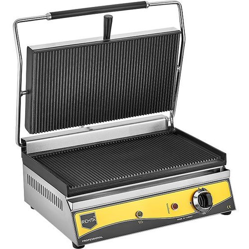 Toaster Grill 20  Model Electric C#191 - PANINI GRILL Stainless steel main boxes Dimensions 400*350*250mm Power 1500w Made in Turkey Brand Remta