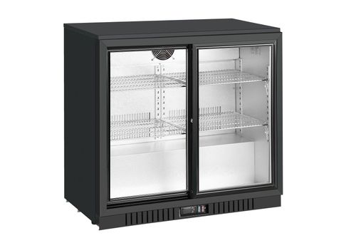 GLASS REFRIGERATOR DOUBLE DOOR C#700 - 1.Votage: 220-240V/50HZ;

2. power 160 w

3. energy consumption 1.8 kw/24h

4. Capacity 210L

5. Fan cooling; Temperature 0~10℃

6.Chrome shelves: 2 layers/door

7.Outer cabinet pre-painted steel black color,
inside cabinet embossed aluminium.

8.Donper compressor refrigerant: R600a

9. Hinge door

10.Elitech controller

11.Led lights

12.Carton package

13. COLDSTAR brand

14. size:900x536x840mm