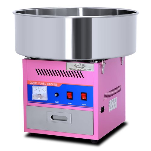 Candy Floss Machine Electric 50cm #C711 - Dimension:500*500*520mm  Volts:220-240V/50Hz  Power: 0.9KW  0.95KW