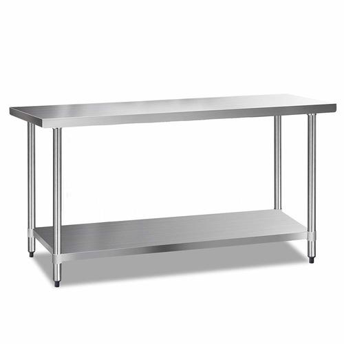 Work Table With Under Shelf 180*80cm #744 - Size:  1800*800*800mm round leg