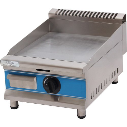 Flat Gas Griddle 35CM '#538 - Dimensions:350*520*320MM  Gas: LPG or Natural  Gas Power: 4KW/Hour  Note: The bases of the grill are not as high as in the picture