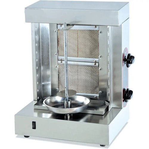 Gas Shawarma Machine 2 Burner Under motor #790 - Dimensions:400*290*500mm Power:26000BTU N/W: 9.5Kg
 made in china Brand: Western Touch