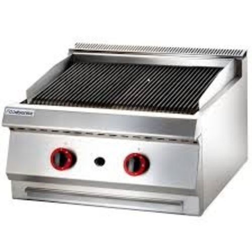 Gas Lava Rock Grill 60M #928 - Dimensions: 600*610*350MM 
Gas Source: LPG or Natural Gas 
Power: 28000Btu
Material stainless steel 304
N.W. 60 KG
  Brand Western Touch