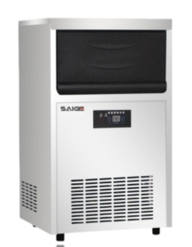 ICE MAKER -40kg #971 - Dimention 450'405'760mm ring Tem 21 *c, Water Tem 15*c Volt 220V/350W 50Hz, Rated Current 2A Storage 15Kg Capacity 40Kg N/W 25Kg, Cooling Way Air-Cooled